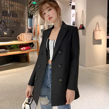 S-2xl OL Office Lady Jaket Double Breasted Women Blazer Jacket Notched Collar Blue Female Jackets Suit 2019 Spring Autumn Coat
S-2xl OL Office Lady Jaket Double Breasted Women Blazer Jacket Notched Collar Blue Female Jackets Suit 2019 Spring Autumn Coat