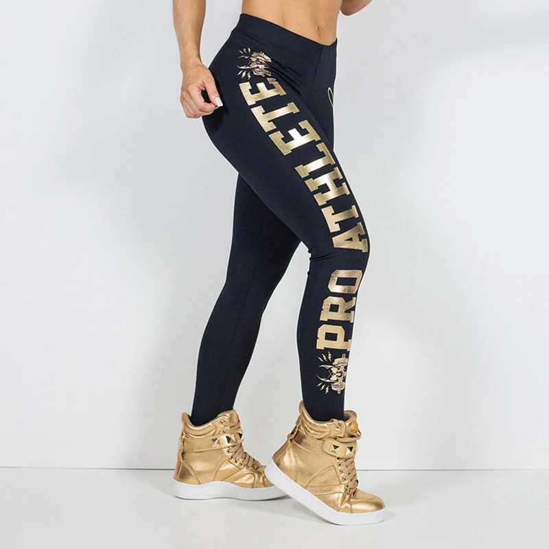 Slim Fit Gold Letter Offset Printing Sweatpants Women's Leggings Printed Seamless Push-up Casual High Waist Leg
Slim Fit Gold Letter Offset Printing Sweatpants Women's Leggings Printed Seamless Push-up Casual High Waist Leg