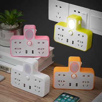Household Adapter with Small Night Lamp USB Charging Power Strip Plug Plate Rotation Porous Multi-Feature Wireless Socket
Household Adapter with Small Night Lamp USB Charging Power Strip Plug Plate Rotation Porous Multi-Feature Wireless Socket