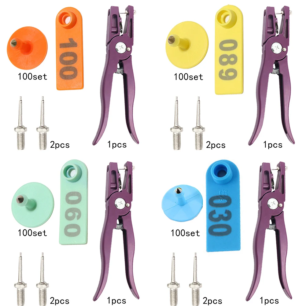 Ear Tag Sheep Marker Applicator Number 001-100 For Goat Ldentification Kit Ear Tagger With 2 Pcs Pins Ear Livestock Tag Pliers
Ear Tag Sheep Marker Applicator Number 001-100 For Goat Ldentification Kit Ear Tagger With 2 Pcs Pins Ear Livestock Tag Pliers