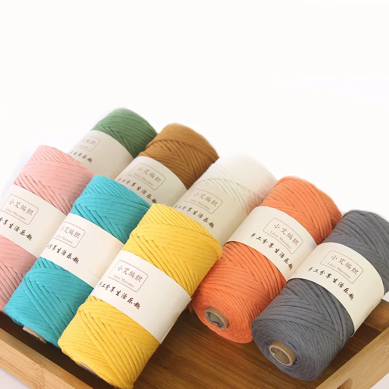 3mm 100% Cotton Single Strand Macrame Cord Colorful Cotton Macrame Rope for Wall Hanging Home Decoration Gift Tapestry Art
3mm 100% Cotton Single Strand Macrame Cord Colorful Cotton Macrame Rope for Wall Hanging Home Decoration Gift Tapestry Art