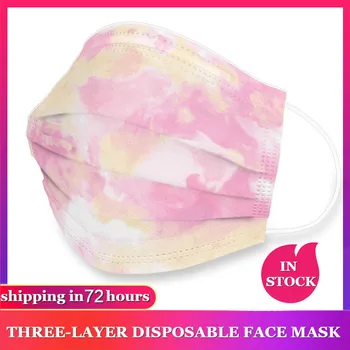 10pcs/bag Disposable Face Mask for Adult Three-layer Non-woven Mask Colorful Printing Dustproof Breathable Mouth Mask In Stock
10pcs/bag Disposable Face Mask for Adult Three-layer Non-woven Mask Colorful Printing Dustproof Breathable Mouth Mask In Stock