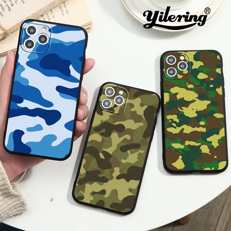Army Coque For iPhone Xs 13 12 11 Pro Max Case 7 Funda XR case for X SE 2020 6 8 Plus Cases | Мобильные телефоны и