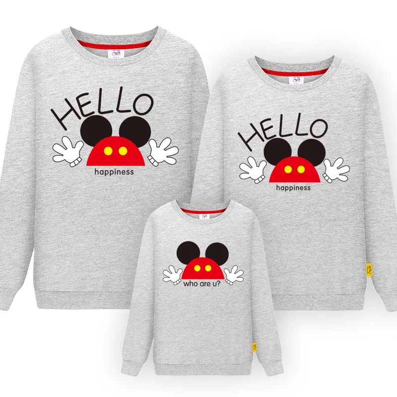 Family Matching Mickey Clothes Long Sleeve Sweater Shirt Mother Father Son Daughter Outfits Same Look Clothing Pullover Shirts
Family Matching Mickey Clothes Long Sleeve Sweater Shirt Mother Father Son Daughter Outfits Same Look Clothing Pullover Shirts