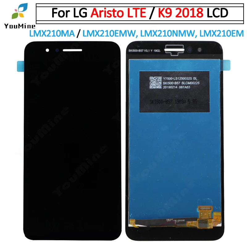 ЖК-дисплей 2018 с рамкой для LG Aristo LTE K9 кодирующий преобразователь сенсорного