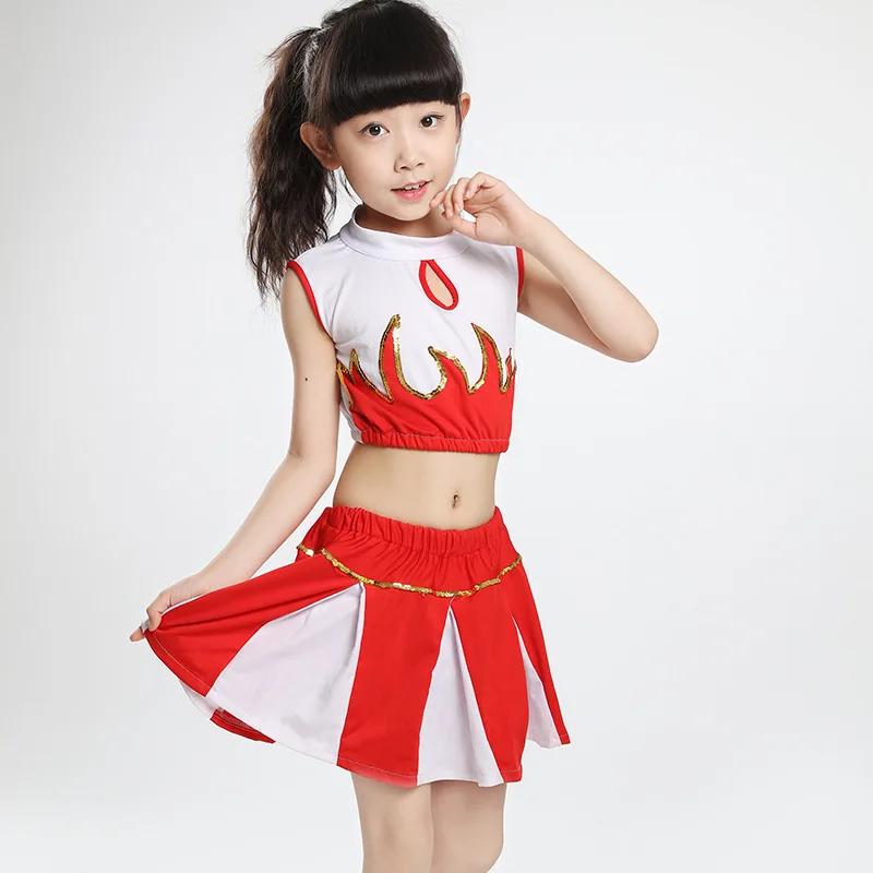 Children Cheerleading Performance Costume Girls Cheerleading Costume Fitness Exercise Football Item Service Sports
Children Cheerleading Performance Costume Girls Cheerleading Costume Fitness Exercise Football Item Service Sports