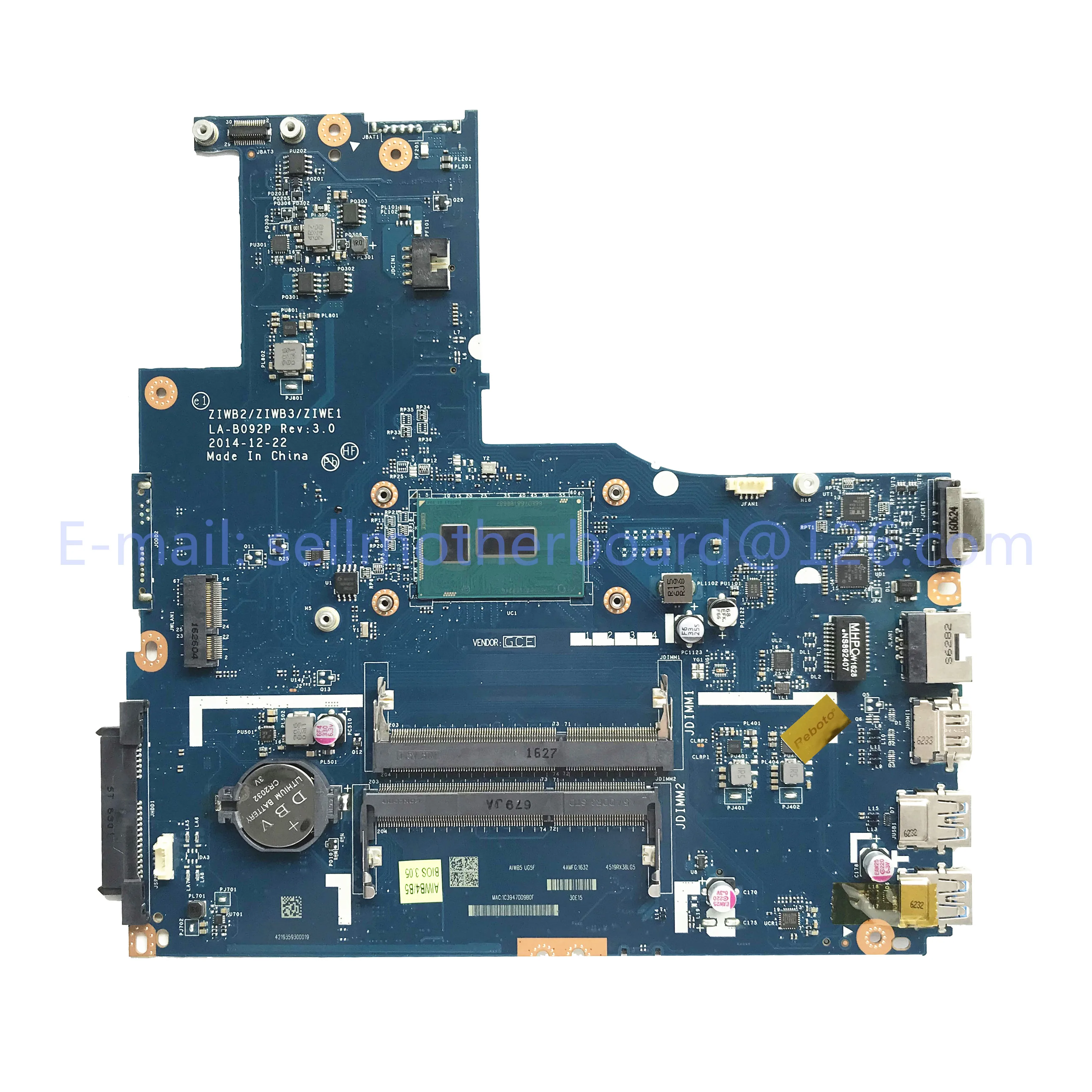 Для Lenovo B50-80 материнская плата для ноутбука FRU 5B20K02838 5B20K02737 с фотоэлементом памяти