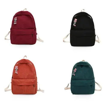 Fashion Corduroy Backpack School Shoulder Bookbag Travel Daypack for Women Girl 
Fashion Corduroy Backpack School Shoulder Bookbag Travel Daypack for Women Girl