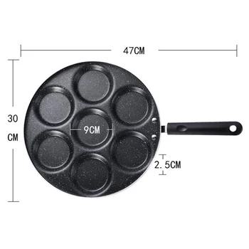 Seven-Hole Frying Pot Thickened Omelet Pan Non-Stick Egg Pancake Steak Pan Cooking Egg Ham Pans Breakfast Maker
Seven-Hole Frying Pot Thickened Omelet Pan Non-Stick Egg Pancake Steak Pan Cooking Egg Ham Pans Breakfast Maker