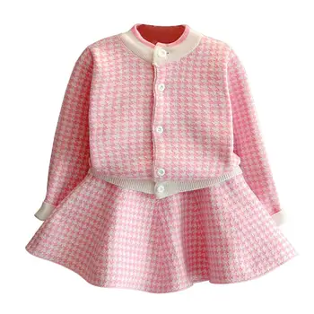2pcs Children Clothing Sets Fashion Houndstooth Sweet Lovely Suit Comfort and Soft Long Sleeve Korean Cotton Coat Skirt
2pcs Children Clothing Sets Fashion Houndstooth Sweet Lovely Suit Comfort and Soft Long Sleeve Korean Cotton Coat Skirt