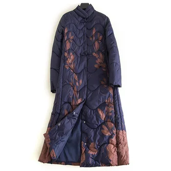 Winter Long Parkas Down Coat Chinese Style Retro Jacket Flower Printed Overcoat Slim Fit Tops Large Size
Winter Long Parkas Down Coat Chinese Style Retro Jacket Flower Printed Overcoat Slim Fit Tops Large Size