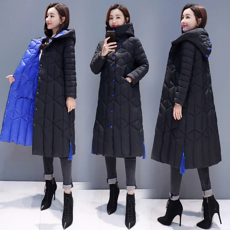 2018 Winter New Style WOMEN'S Dress Cotton-padded Jacket Coat Korean-style Mid-length over-the-Knee-Style Elegant down Jacket Co
2018 Winter New Style WOMEN'S Dress Cotton-padded Jacket Coat Korean-style Mid-length over-the-Knee-Style Elegant down Jacket Co