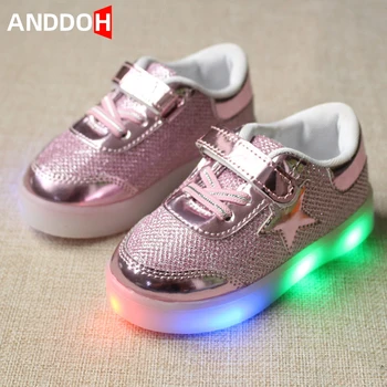 Size 21-30 Children Casual Baby Sneakers Shoes with Light Kids Luminous Sneakers for Baby Backlight Hook Loop Led Light Up Shoes 
Size 21-30 Children Casual Baby Sneakers Shoes with Light Kids Luminous Sneakers for Baby Backlight Hook Loop Led Light Up Shoes