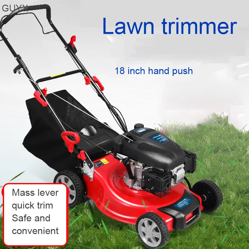 Four-stroke multi-function self-propelled trolley type lawn mower lawn mower gasoline
Four-stroke multi-function self-propelled trolley type lawn mower lawn mower gasoline