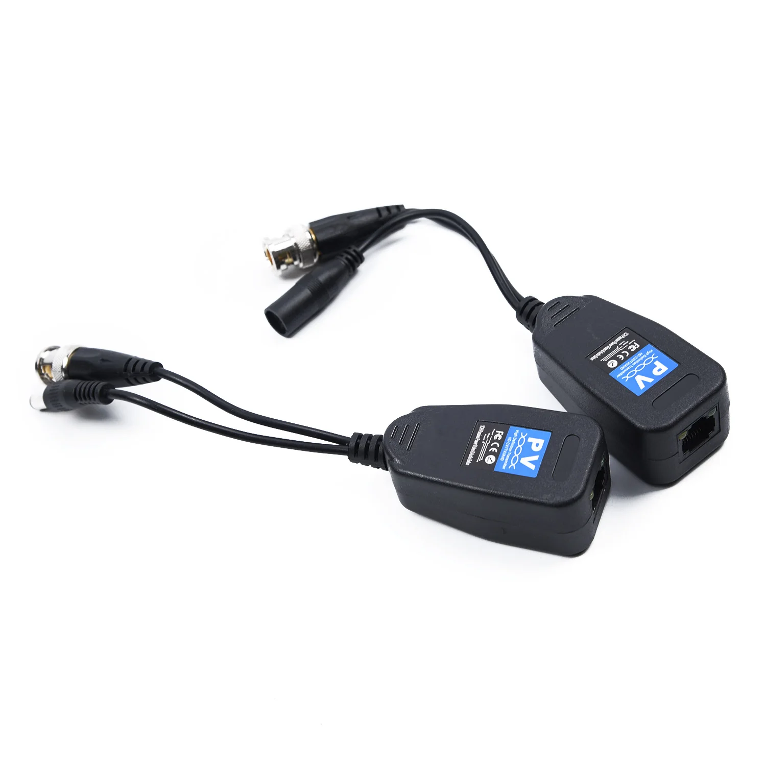 Set BNC Video Power Balun Connector Black Part 8Pcs Coax Transceiver to CAT5e 6 RJ45 Kits High Quality
Set BNC Video Power Balun Connector Black Part 8Pcs Coax Transceiver to CAT5e 6 RJ45 Kits High Quality