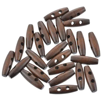 25PCs 2 Holes Wooden Buttons Sewing Horn Toggle Buttons For Coat Cloth Accessories Craft DIY And Scrapbooking 3.5x1.1cm
25PCs 2 Holes Wooden Buttons Sewing Horn Toggle Buttons For Coat Cloth Accessories Craft DIY And Scrapbooking 3.5x1.1cm