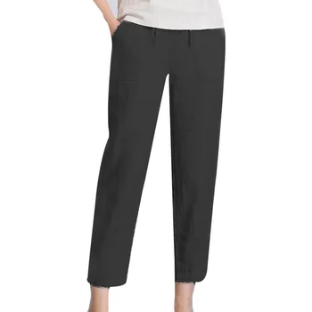 2020 Spring Summer Women Casual Harajuku Long Ankle Length Trousers Solid Color Elastic Waist Cotton Linen Pants Plus Size S-3XL
2020 Spring Summer Women Casual Harajuku Long Ankle Length Trousers Solid Color Elastic Waist Cotton Linen Pants Plus Size S-3XL
