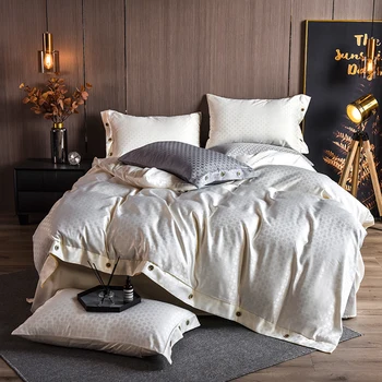 Stain Jacquard beding set queen king beige grey duvet cover bed linen sheet bedclothes solid color wedding home textile European
Stain Jacquard beding set queen king beige grey duvet cover bed linen sheet bedclothes solid color wedding home textile European