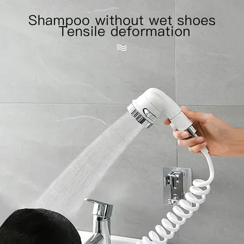 Washbasin Shampoo Artifact Faucet External Shower Toilet Handheld Extender Telescopic Booster Nozzle Set Bathroom Accessories
Washbasin Shampoo Artifact Faucet External Shower Toilet Handheld Extender Telescopic Booster Nozzle Set Bathroom Accessories
