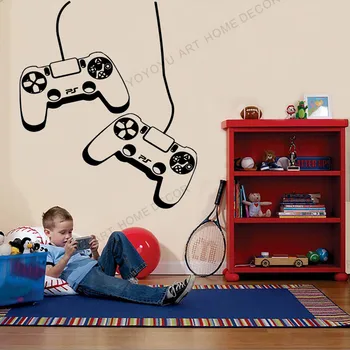 Gamer Controller Wall Sticker Gamer Decals DIY Decals Controller Personalized Gamer Room For Kids Room Boys Room Decor WX115 
Gamer Controller Wall Sticker Gamer Decals DIY Decals Controller Personalized Gamer Room For Kids Room Boys Room Decor WX115