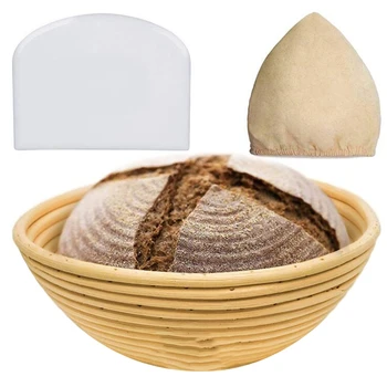 9 Inch Bread Banneton Proofing Basket-Proving Baskets-Banneton Proofing Basket-Sourdough Basket Set 
9 Inch Bread Banneton Proofing Basket-Proving Baskets-Banneton Proofing Basket-Sourdough Basket Set