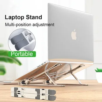 Portable Folding Laptop Stand Adjustable Support Notebook Stand For Macbook Pro Air Computer Riser Stand Cooling Bracket 
Portable Folding Laptop Stand Adjustable Support Notebook Stand For Macbook Pro Air Computer Riser Stand Cooling Bracket