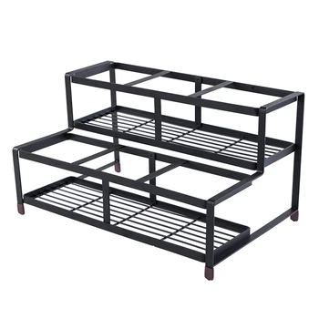 Sugar Pressure Bottle Fixed Shelf Stainless Steel Syrup Rack Jam Bottle Stand Display Shelving Storage Rack - Six Grid
Sugar Pressure Bottle Fixed Shelf Stainless Steel Syrup Rack Jam Bottle Stand Display Shelving Storage Rack - Six Grid