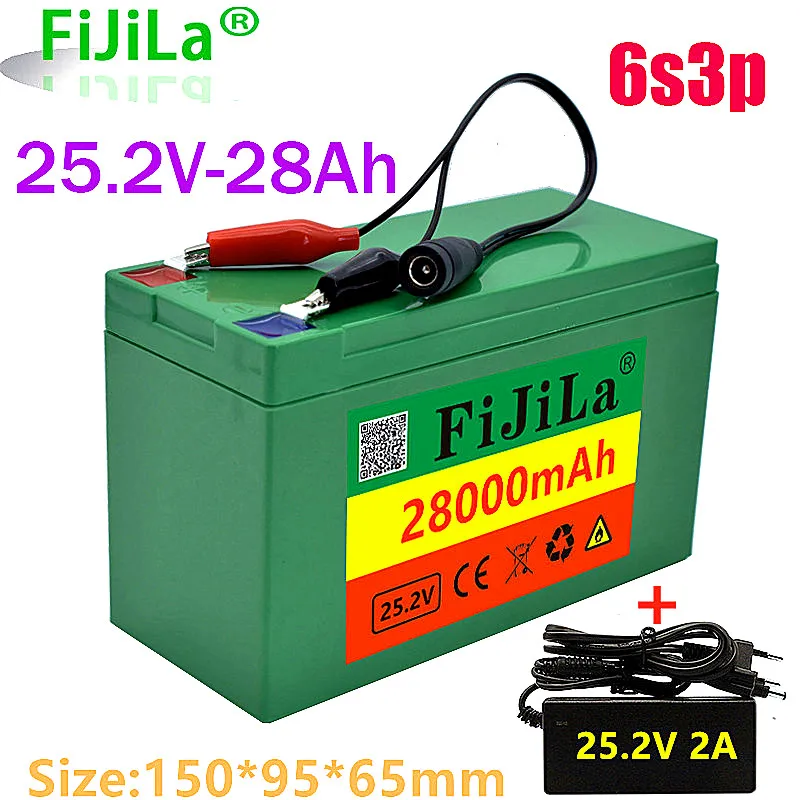 24V 28.0Ah 6s3p 18650 Battery Lithium Battery 25.2V 28000mAh Electric Bicycle Moped /Electric/Li ion Battery Pack with charger
24V 28.0Ah 6s3p 18650 Battery Lithium Battery 25.2V 28000mAh Electric Bicycle Moped /Electric/Li ion Battery Pack with charger