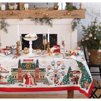 Tablecloth Ethel "New Year's Fair" tablecloth 150 * 110 +/- 2cm with GMVO, 100% chl, 190g / m2 5072930
Tablecloth Ethel "New Year's Fair" tablecloth 150 * 110 +/- 2cm with GMVO, 100% chl, 190g / m2 5072930