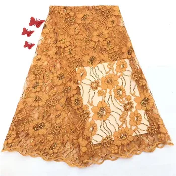 2019 High Quality African Orange Sequins Lace Fabric French Net Embroidery Tulle Lace Fabric For Nigerian Wedding Party Dress
2019 High Quality African Orange Sequins Lace Fabric French Net Embroidery Tulle Lace Fabric For Nigerian Wedding Party Dress