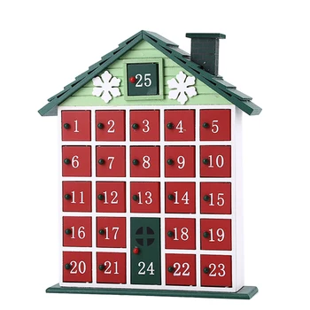 Christmas Advent Countdown Calendar Wooden Cabinet with Date Drawer Calendar Storage Box - House
Christmas Advent Countdown Calendar Wooden Cabinet with Date Drawer Calendar Storage Box - House