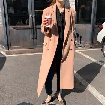 Alien Kitty 2020 Classical Sweet Loose Woolen Coats Chic Casual Warm Female Fresh Fashion Double-Breasted Women Winter Long Coat 
Alien Kitty 2020 Classical Sweet Loose Woolen Coats Chic Casual Warm Female Fresh Fashion Double-Breasted Women Winter Long Coat