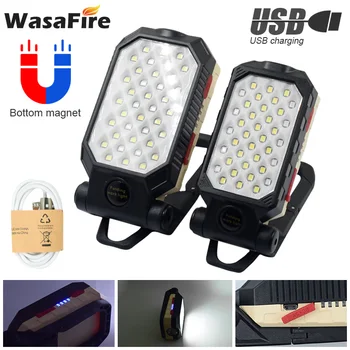 USB Rechargeable Work Light COB LED Workinfg Lamp 4 Modes Foldable Magnet Torch Lantern Camping Flashlight With Hook
USB Rechargeable Work Light COB LED Workinfg Lamp 4 Modes Foldable Magnet Torch Lantern Camping Flashlight With Hook