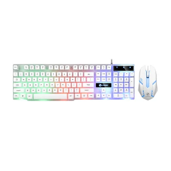 104 Key Waterproof Computer PC Replacement Parts Non Slip Keyboard Set Splash Proof LED Rainbow Backlit Gaming Mouse Wired USB
104 Key Waterproof Computer PC Replacement Parts Non Slip Keyboard Set Splash Proof LED Rainbow Backlit Gaming Mouse Wired USB