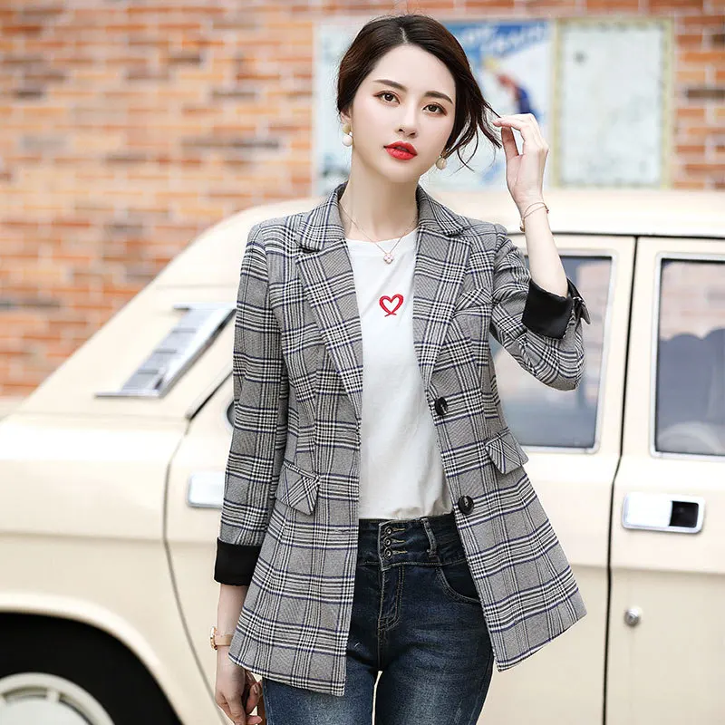 Lguc.H Blazer Women 2019 Fashion Plaid Female Jacket Office Work Coat Femme Autumn Winter Clothes Slim Plus Large Big Size 4xl
Lguc.H Blazer Women 2019 Fashion Plaid Female Jacket Office Work Coat Femme Autumn Winter Clothes Slim Plus Large Big Size 4xl