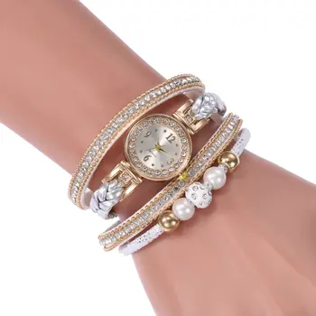 Luxury Rhinestone Imitation Pearl Women Fashionable Watch Fashion Round Dial Female Quartz Wrist Watches Best Gift
Luxury Rhinestone Imitation Pearl Women Fashionable Watch Fashion Round Dial Female Quartz Wrist Watches Best Gift