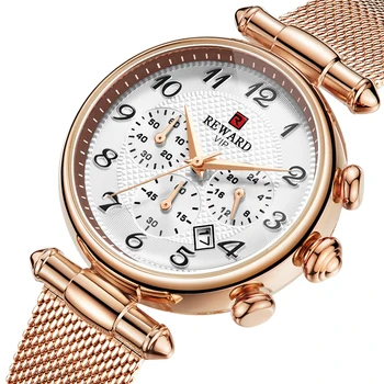 REWARD Top Brand Fashion Woman Watch Stainless Waterproof Wrist Watches Ladies Casual Women Quartz Watches Gift Relogio Feminino 
REWARD Top Brand Fashion Woman Watch Stainless Waterproof Wrist Watches Ladies Casual Women Quartz Watches Gift Relogio Feminino