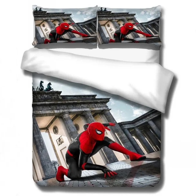 Фото Комплект постельного белья с рисунком Человека-паука двойной размер для детей