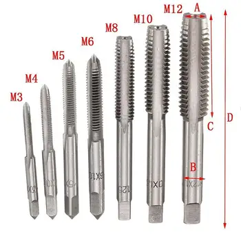 7PCS/Set Bearing Steel Taper HSS M3-M12 Machine Spiral Point Straight Fluted Screw Thread Hand Tap Drill
7PCS/Set Bearing Steel Taper HSS M3-M12 Machine Spiral Point Straight Fluted Screw Thread Hand Tap Drill