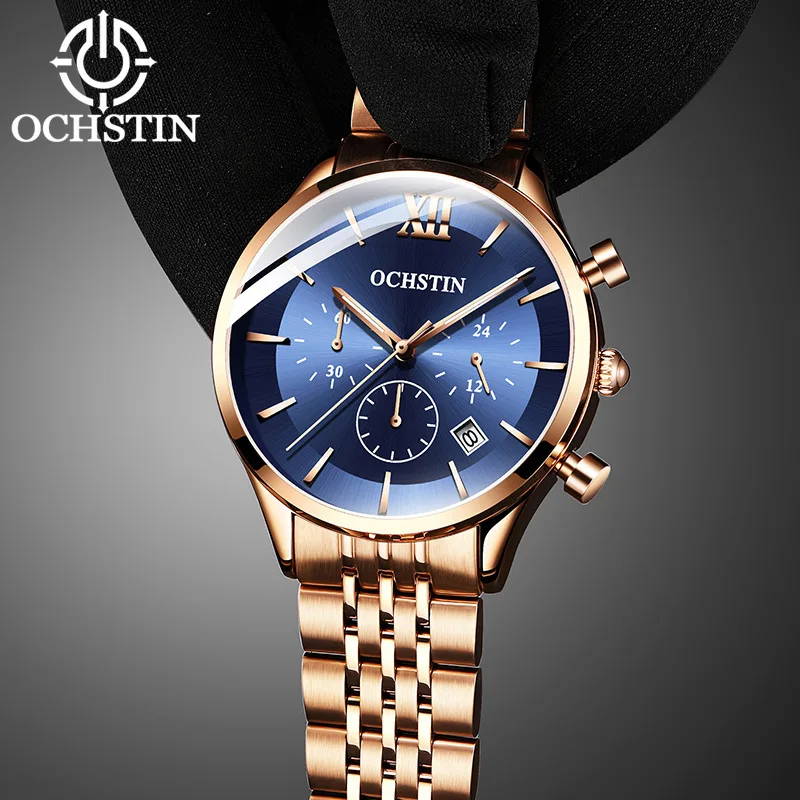 Ochstin Genuine Product Solid Fine Steel Belt MEN'S Watch Casual Fashion Multi-functional Stopwatch Quartz Watrproof Watch Men
Ochstin Genuine Product Solid Fine Steel Belt MEN'S Watch Casual Fashion Multi-functional Stopwatch Quartz Watrproof Watch Men