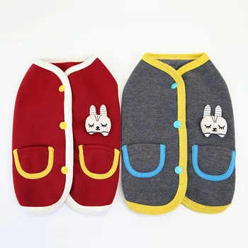 Pet Autumn Winter Cute Rabbit Cardigan Sweater Thickened Double Velvet Wine /Grey Coat Suitable for Home Out
Pet Autumn Winter Cute Rabbit Cardigan Sweater Thickened Double Velvet Wine /Grey Coat Suitable for Home Out