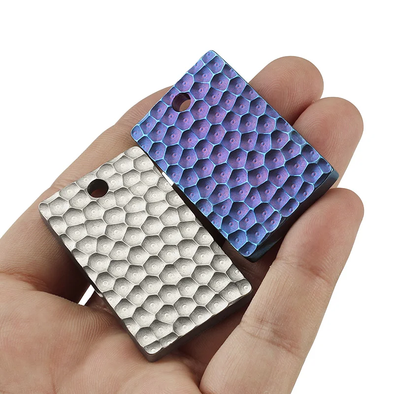 Outdoor EDC Tool DIY Tags Pendant Simple Titanium Plate Outdoor Light Weight Crater Tag
Outdoor EDC Tool DIY Tags Pendant Simple Titanium Plate Outdoor Light Weight Crater Tag