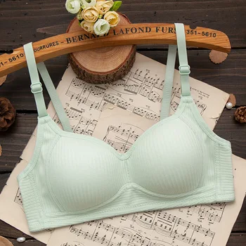 Underwear No Rims Cotton Thin Small Chest Gathered Bra
Underwear No Rims Cotton Thin Small Chest Gathered Bra