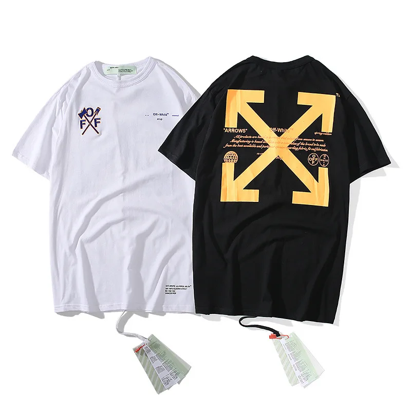 2019 Summer New Style Ow Europe And America Popular Brand Arrowhead Printed Letter Men And Women Students Campus Cool Fashion Sh
2019 Summer New Style Ow Europe And America Popular Brand Arrowhead Printed Letter Men And Women Students Campus Cool Fashion Sh