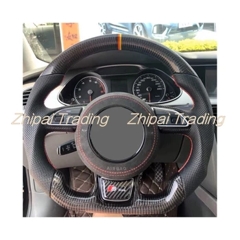 For Audi A4 true carbon fiber steering wheel with carbon fiber and leather without button and airbag
For Audi A4 true carbon fiber steering wheel with carbon fiber and leather without button and airbag