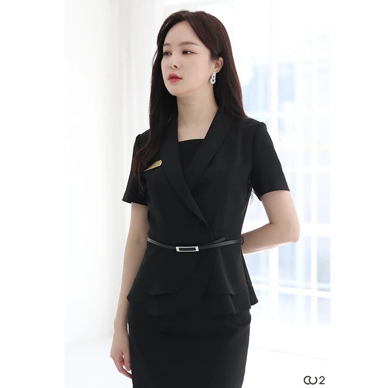 Professional dress dress suit beauty salon work clothes women fashion beautician hotel manager formal dress summer
Professional dress dress suit beauty salon work clothes women fashion beautician hotel manager formal dress summer