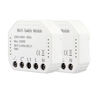 2Pcs Wifi Smart Light Switch Diy Breaker Module Smart Life/Tuya App Remote Control,Works With Alexa Echo Google-Home
2Pcs Wifi Smart Light Switch Diy Breaker Module Smart Life/Tuya App Remote Control,Works With Alexa Echo Google-Home