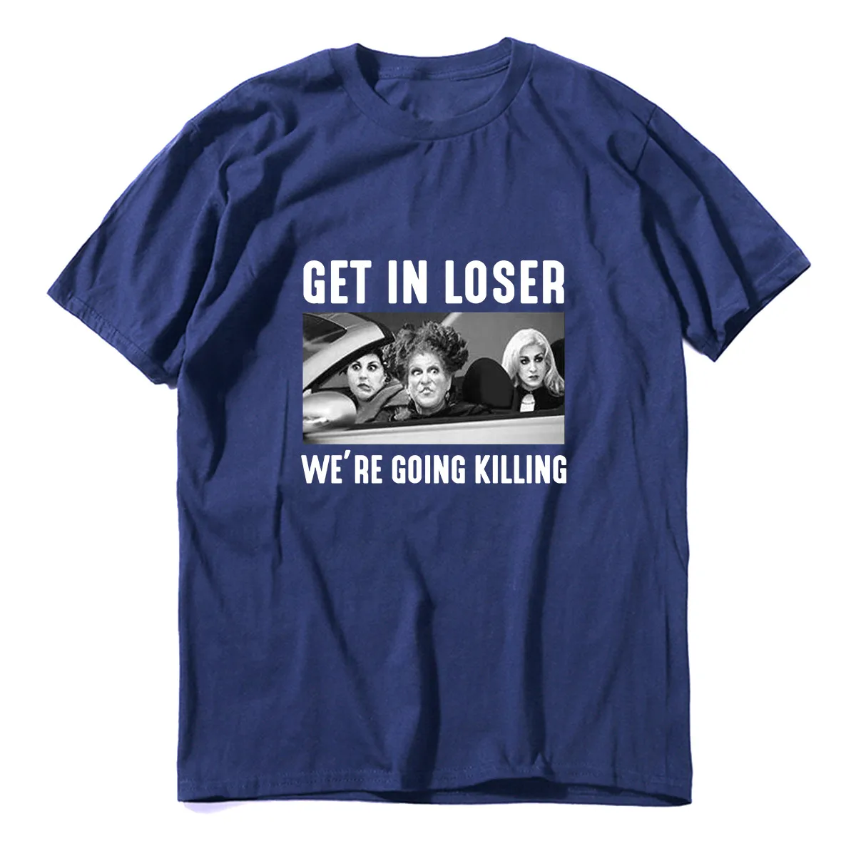 Envmenst 100% cotton t shirt women Horror T-Shirt Get In Loser Were Going Killing Hocus Pocus funny Halloween Gifts