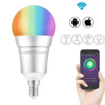 Dimmable 7W B22 E27 E14 WiFi Smart Light Bulb LED Lamp App Operate Alexa Google Assistant Control Wake up Smart Lamp Night Light
Dimmable 7W B22 E27 E14 WiFi Smart Light Bulb LED Lamp App Operate Alexa Google Assistant Control Wake up Smart Lamp Night Light