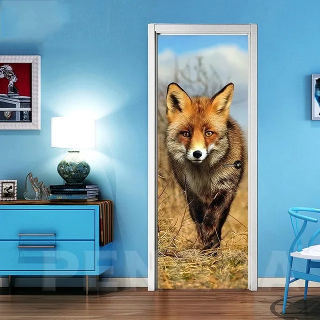 3d-Door-Sticker-Home-Decoration-Animal-Fox-Self-Adhesive-Renew-Canvas-Print-Wall-Art-PVC-Waterproof.jpg_640x640 (2)
